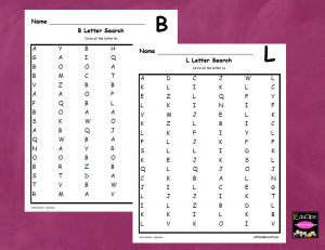 Letter Searches -Uppercase