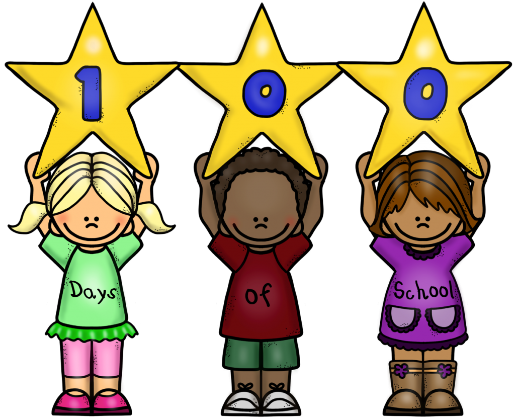 clipart for 100th day of school